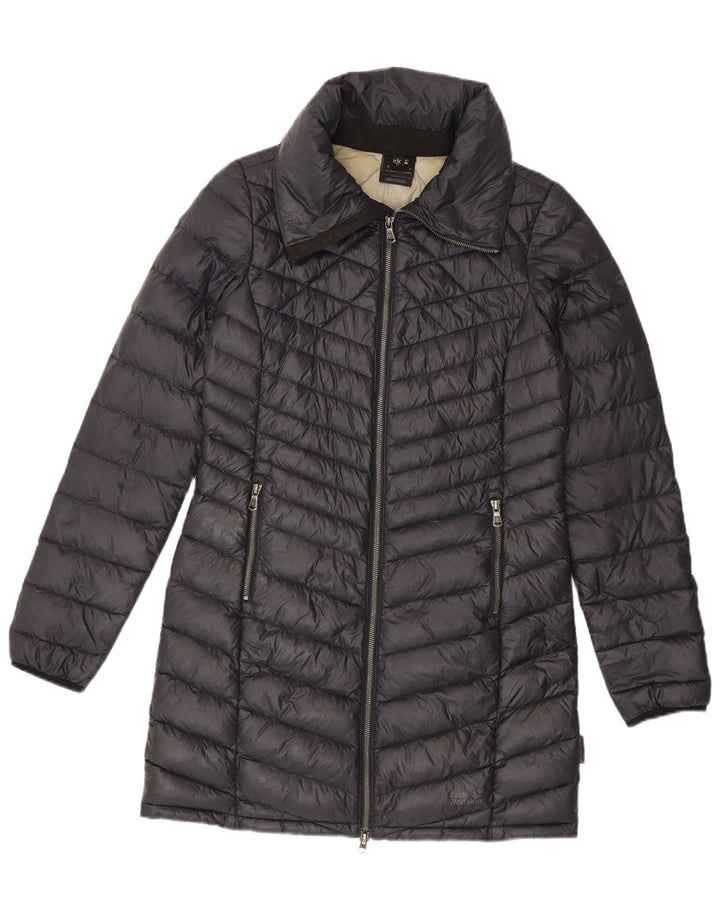 Jack Wolfskin Manteau rembourré pour femme UK 8/10 Small Gris Polyamide