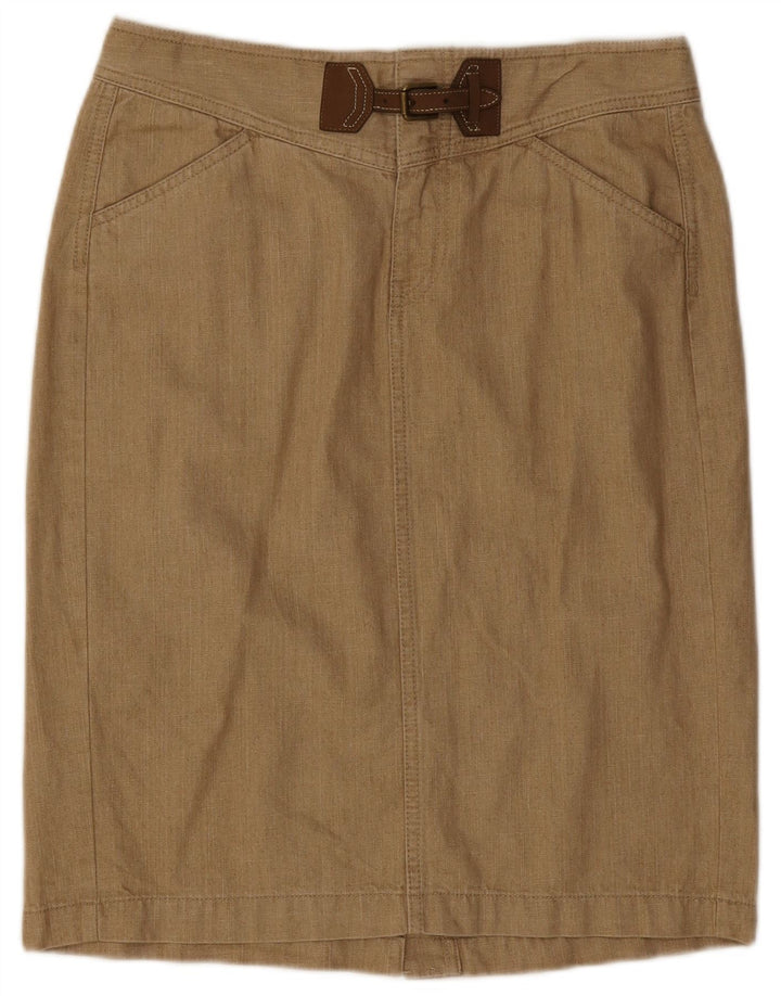 RALPH LAUREN Jupe crayon femme US 4 Small W30 Coton Beige
