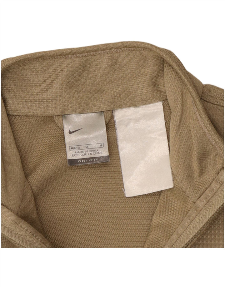 Nike Veste de survêtement Dri Fit pour femme US 8/10 Beige moyen