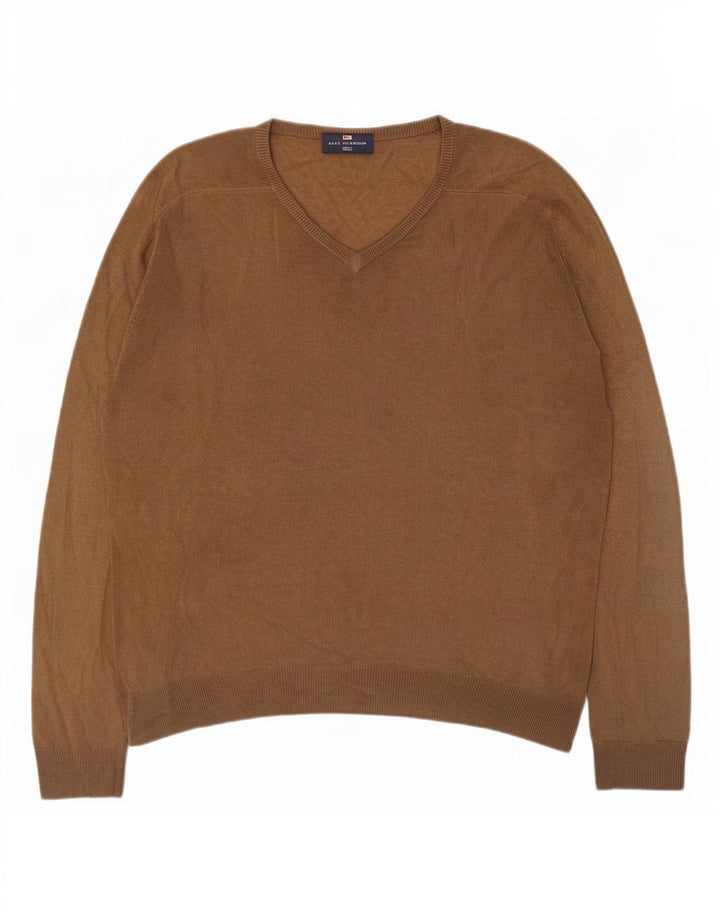 Marks & Spencer Pull Blue Harbor Col V Homme Beige Moyen