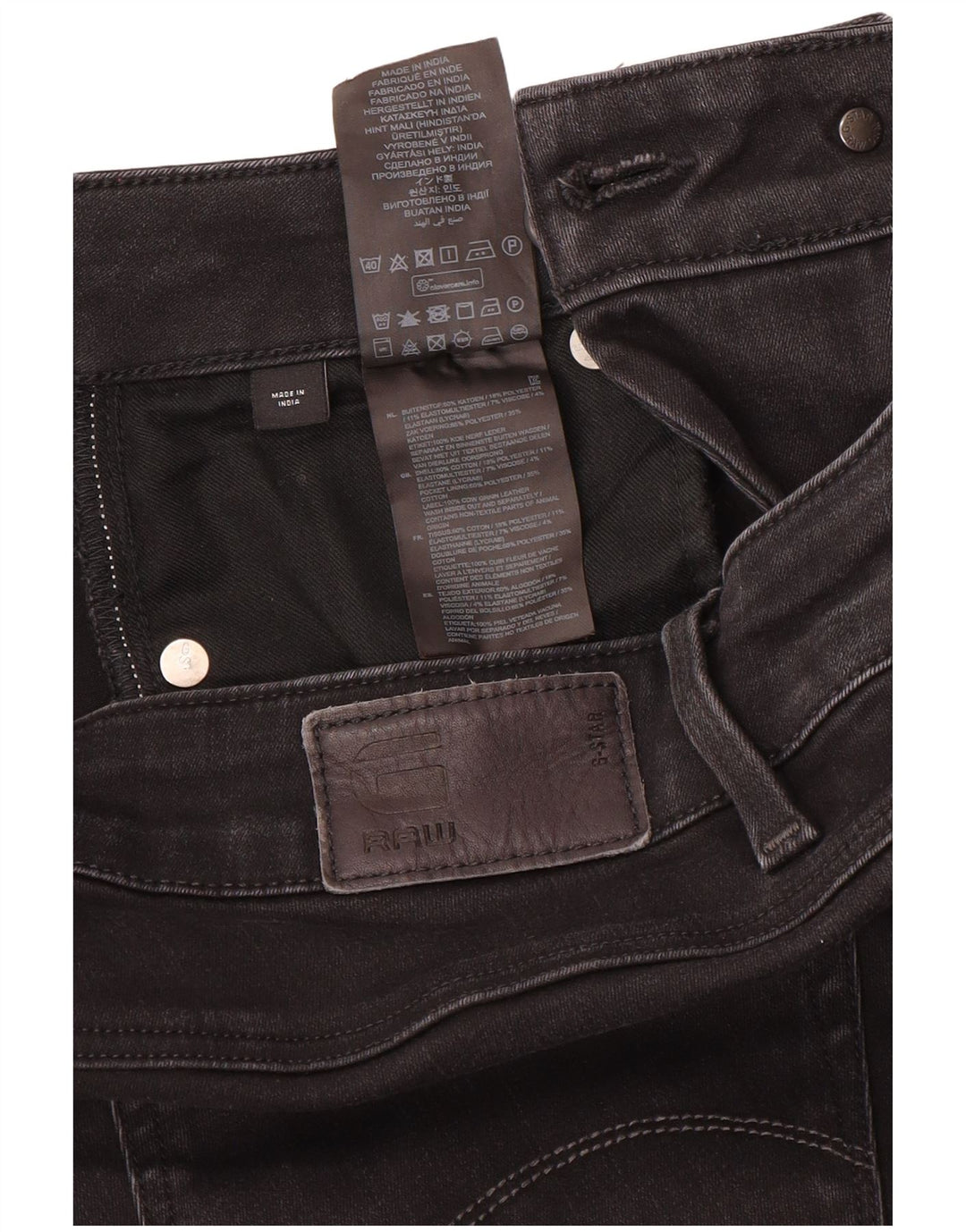 G-Star Femme Jean Skinny W30 L34 Noir Polyester