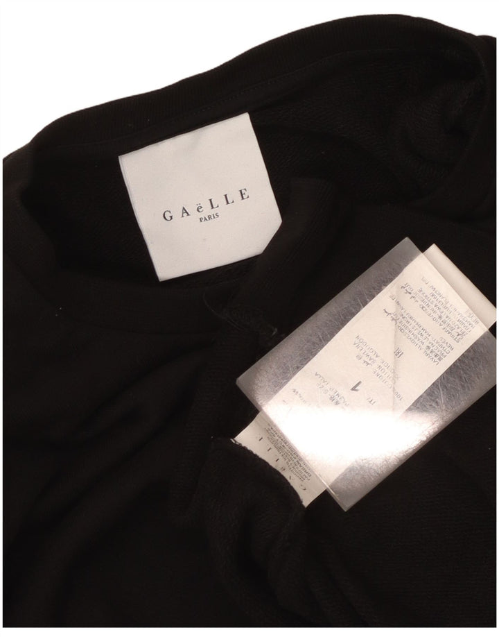 Gaelle Sweat-shirt pour femme UK 44 en coton noir moyen