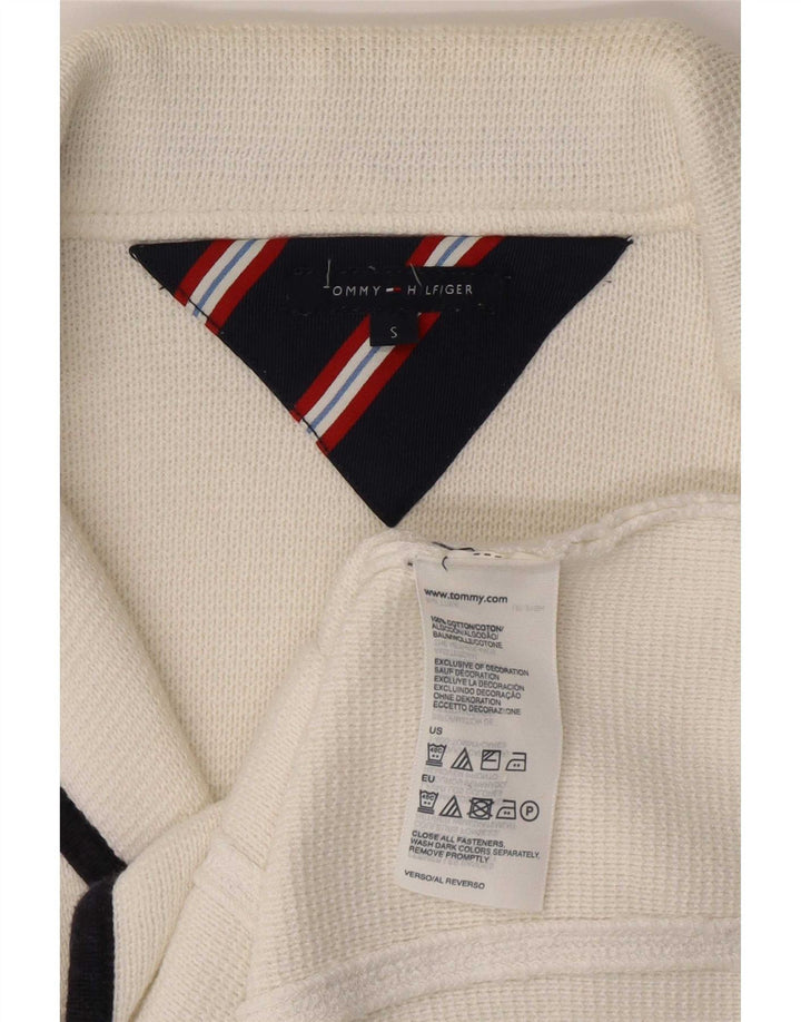 Tommy Hilfiger Veste blazer à 3 boutons pour femme UK 8 Small Blanc