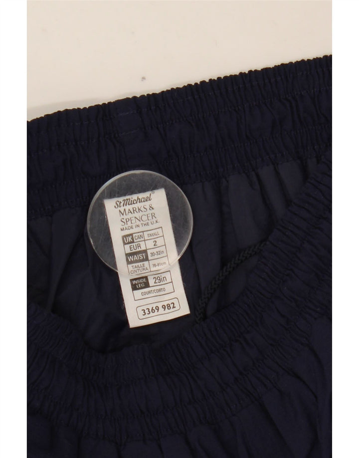 Marks & Spencer Pantalon de survêtement pour homme en nylon bleu marine Small
