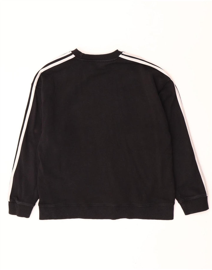 Adidas Sweat-shirt pour femme UK 12/14 en coton noir moyen