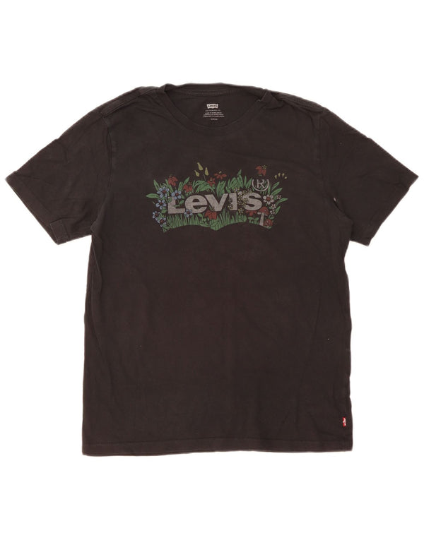 Levi's T-Shirt Graphique Homme Petit Noir Coton