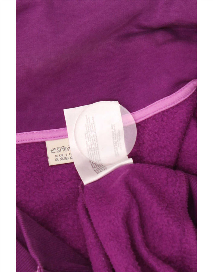 Esprit Veste de survêtement pour femme UK 18 XL Violet Coton