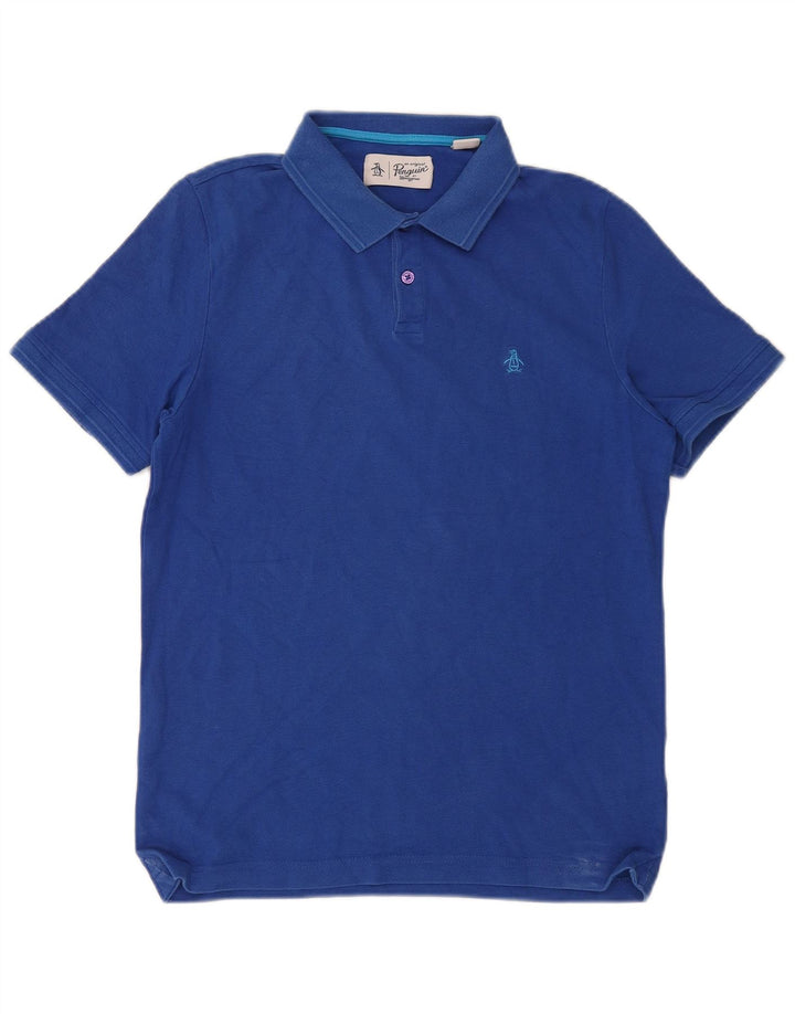 Penguin Polo Homme Bleu Moyen Coton