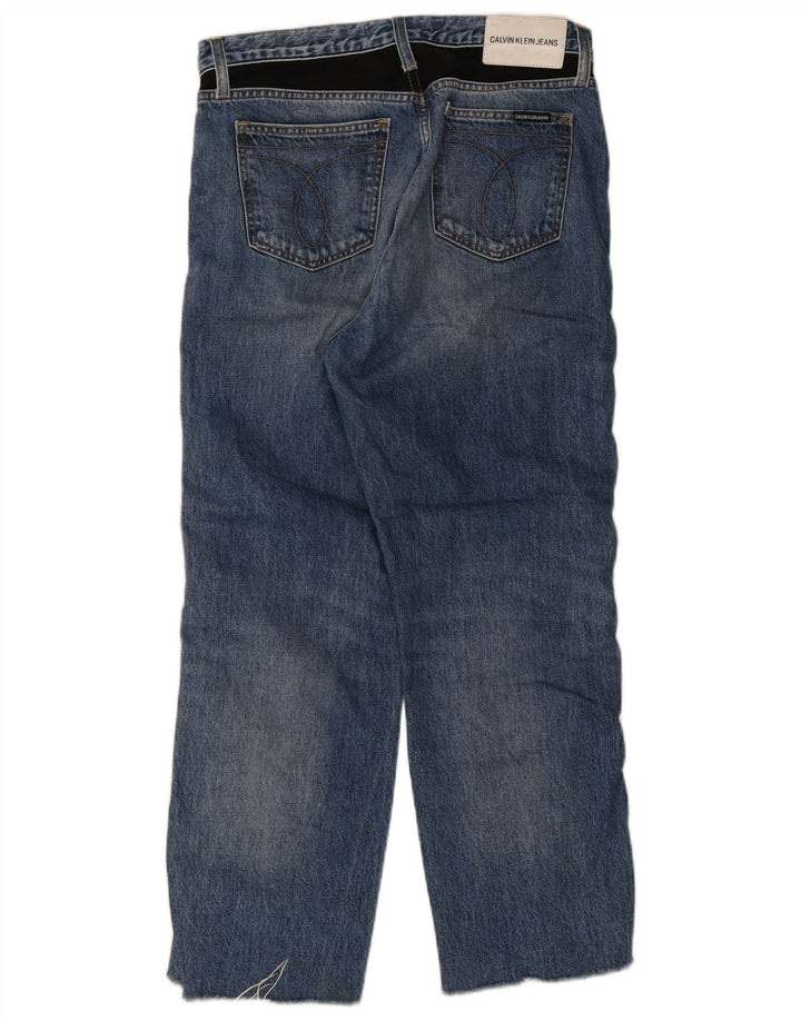 Calvin Klein Jean droit femme W30 L26 bleu coton