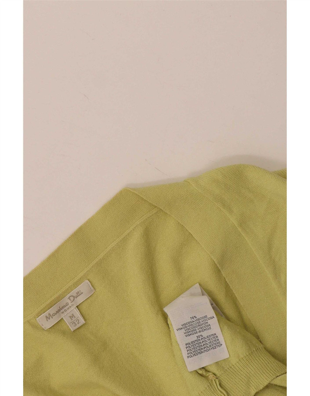 Massimo Dutti Cardigan pour femme en viscose jaune moyen UK 12