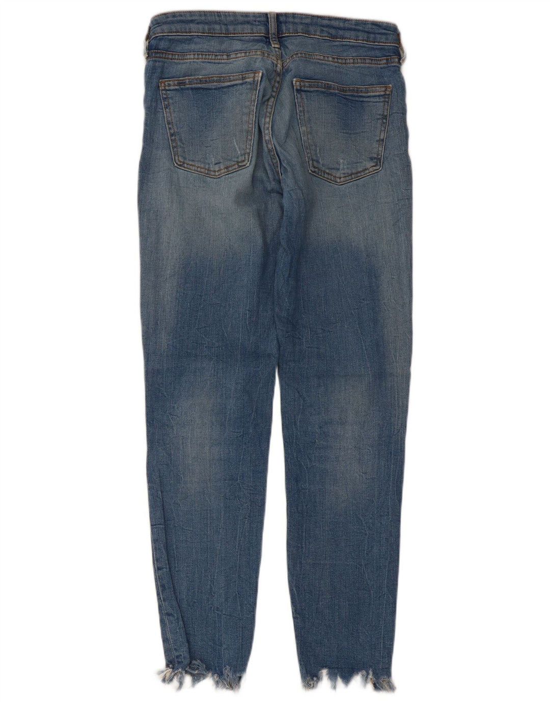 Zara Jean slim effet vieilli pour femme EU 38 Small W28 L28 Bleu