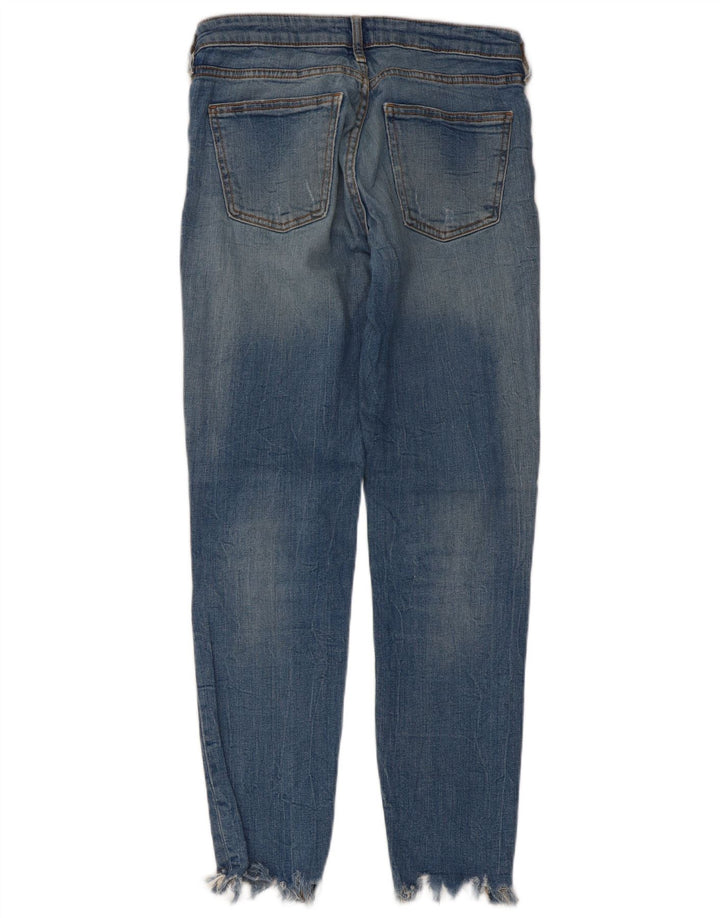 Zara Jean slim effet vieilli pour femme EU 38 Small W28 L28 Bleu