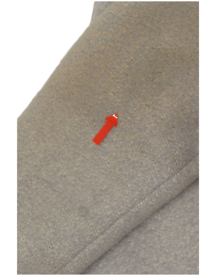 Zara Manteau surdimensionné à double boutonnage pour femme UK 6 XS Bleu moucheté
