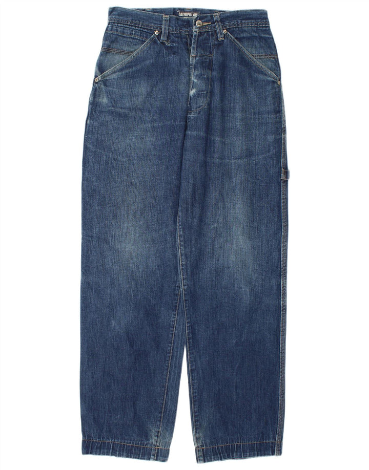 Caterpillar Jean Cargo Droit Homme W28 L31 Bleu Coton
