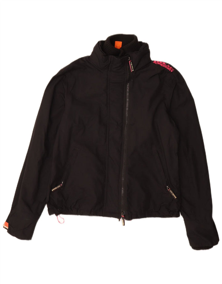Superdry Veste coupe-vent The Windcheater pour femme UK 18 XL Nylon noir