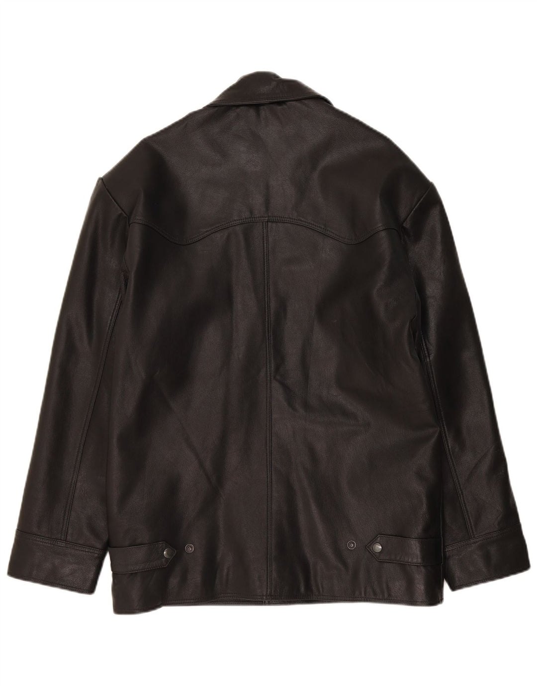 Milan Veste en cuir pour homme UK 38 Medium Noir Classique