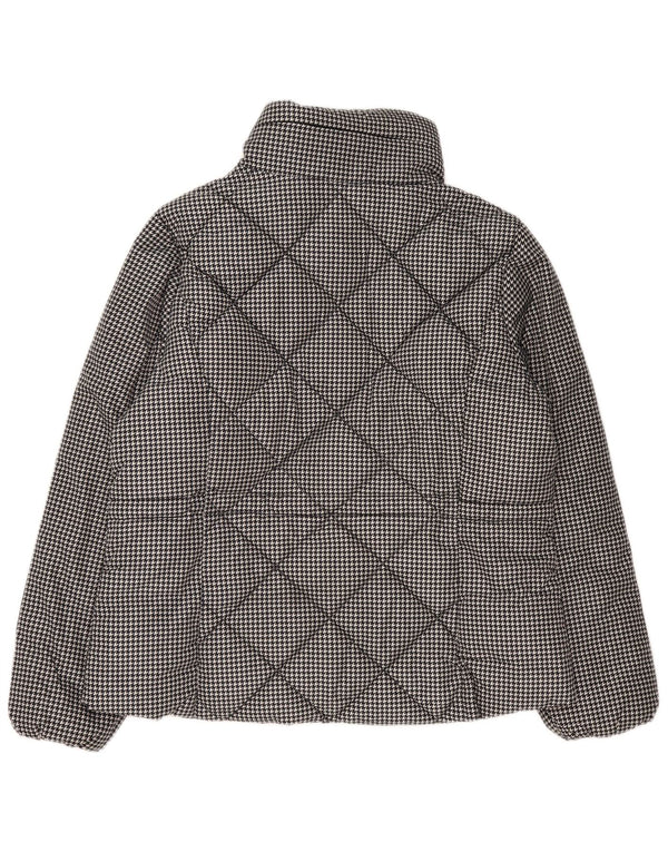 Marks & Spencer Veste matelassée pour femme UK 16 Large pied-de-poule noir