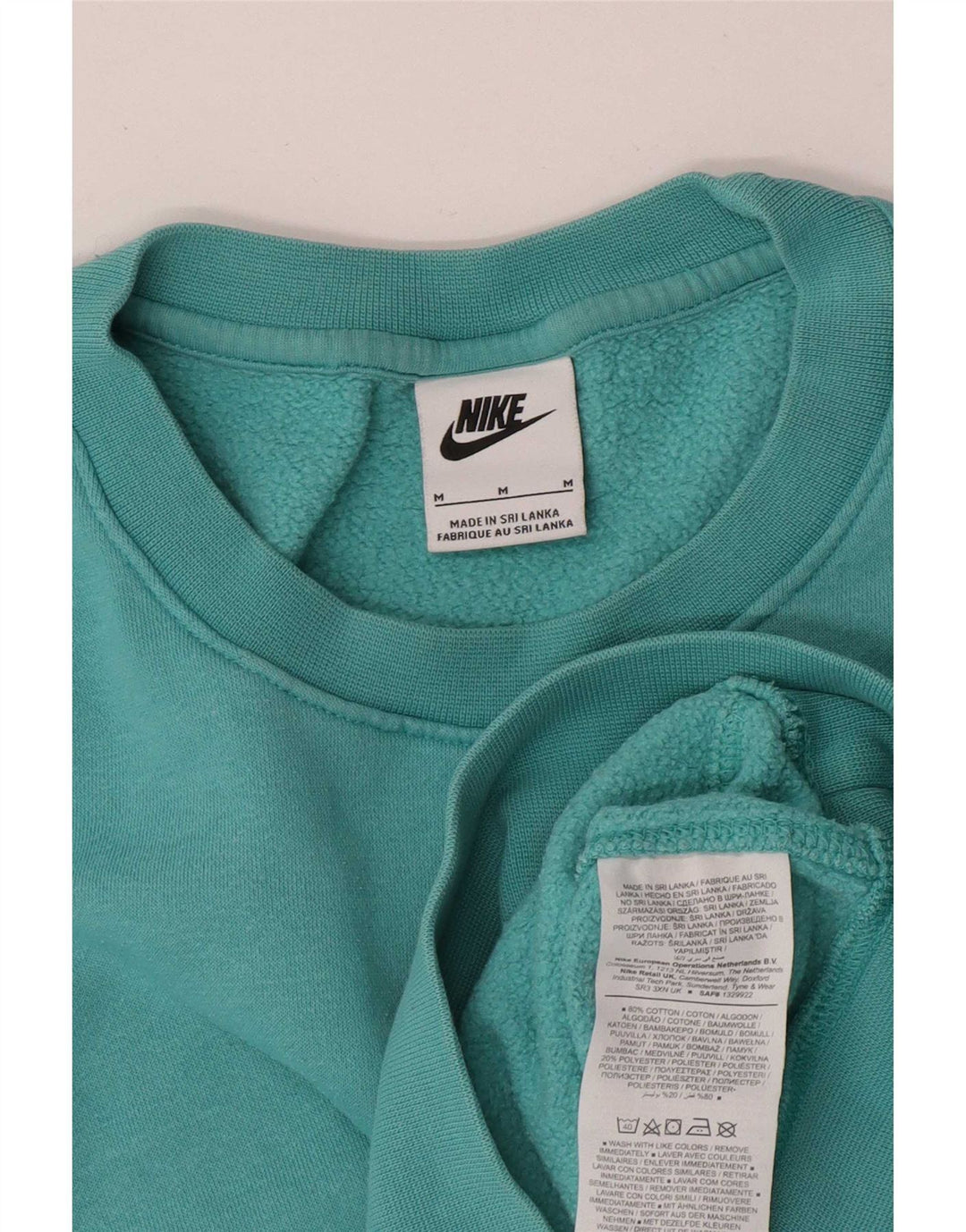 Nike Sweat-shirt en coton turquoise moyen pour homme