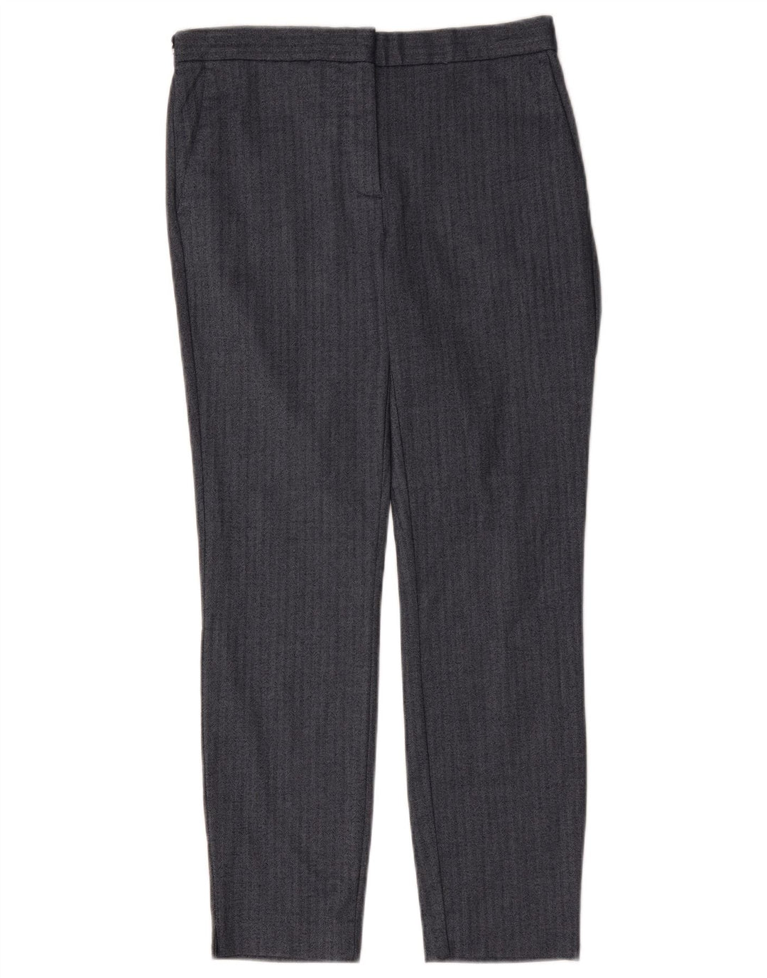 Pantalon de costume slim femme Zara Medium W28 L27 bleu marine à chevrons
