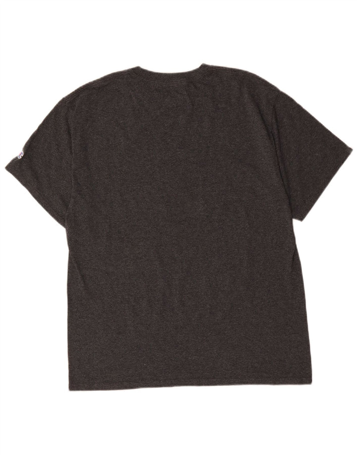 Champion Tee-Shirt Rice University Graphic Homme Gris Moyen Coton