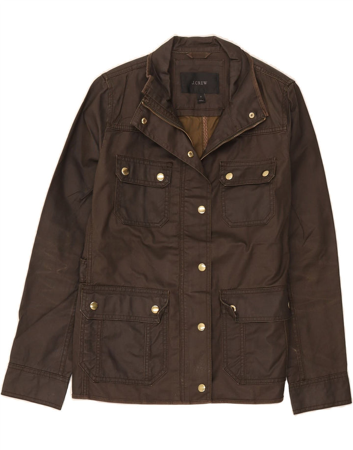 J. CREW Veste utilitaire pour femme UK 10 Petit coton marron