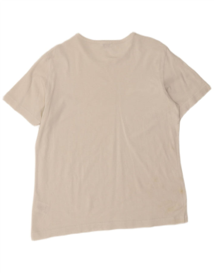 Escada T-Shirt Graphique Homme Blanc Moyen Coton