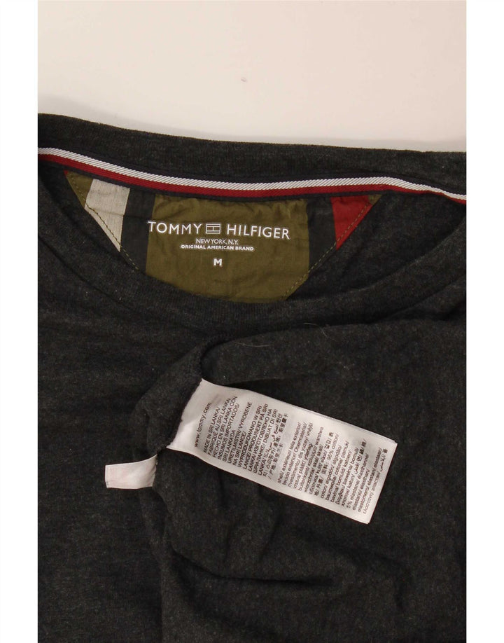 Tommy Hilfiger Haut à Manches Longues Homme Gris Moyen Coton