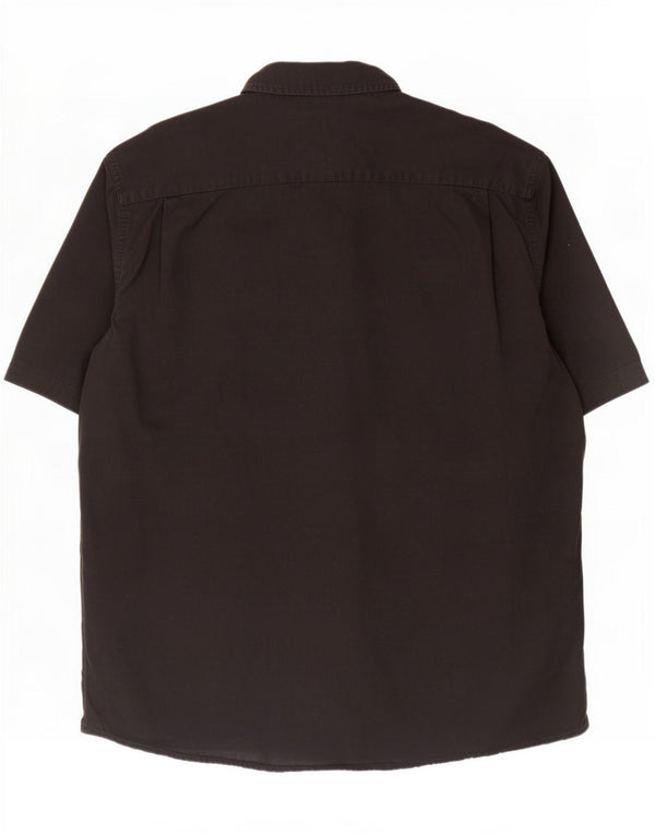 Wrangler Chemise à manches courtes pour homme XL en coton noir