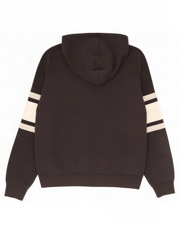 Nike Pull à capuche zippé pour homme Grand coton color block noir