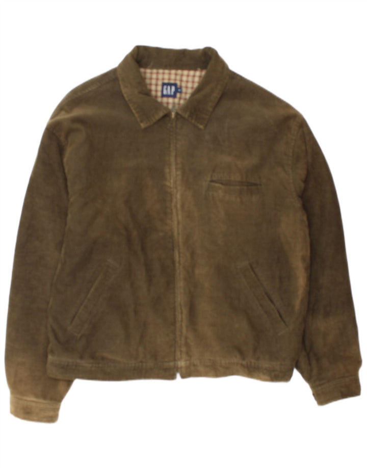 Gap Veste en velours côtelé pour homme UK 38 Coton kaki moyen