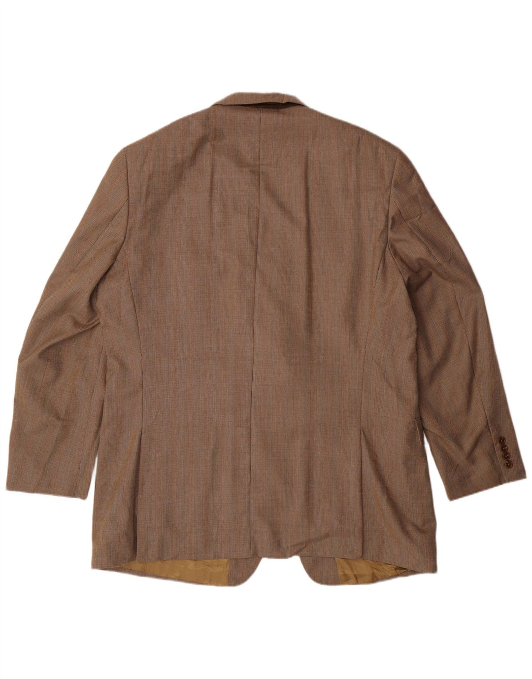 IZOD Veste blazer longue à 2 boutons pour homme UK 46 3XL Beige Pied-de-poule