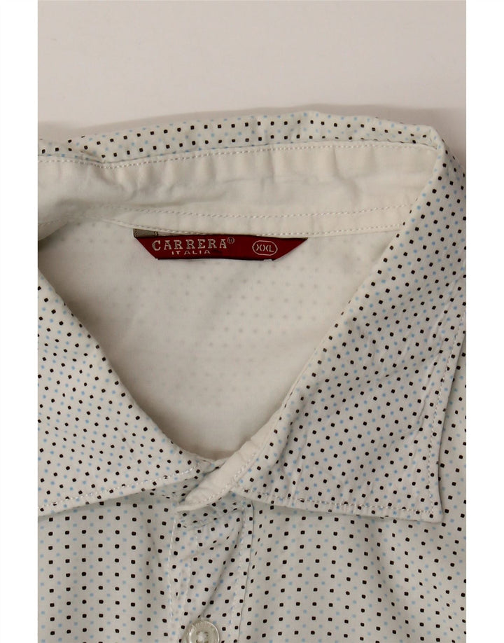 CARRERA Chemise Homme 2XL Blanc Taché