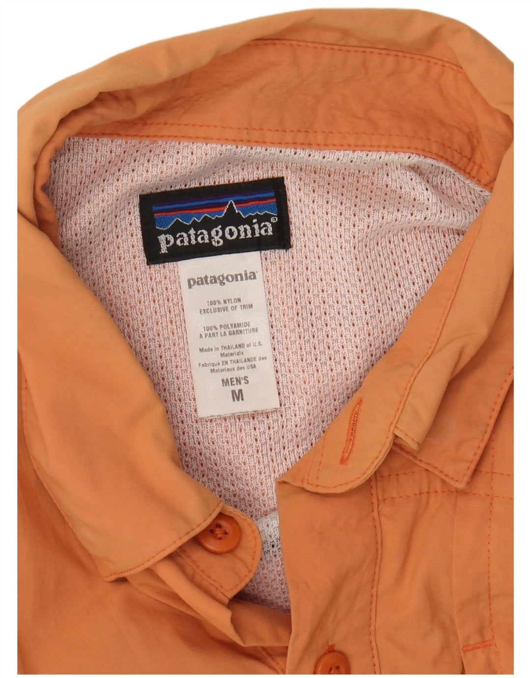 Patagonia Chemise Homme Orange Moyen Nylon
