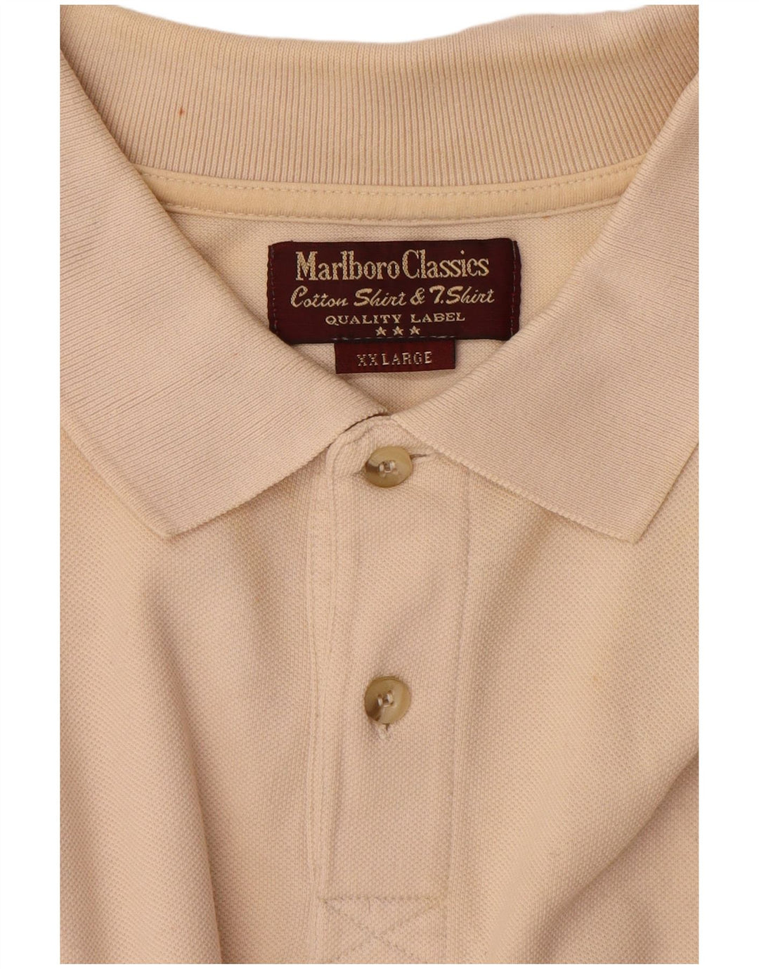 MARLBORO CLASSICS Polo Homme 2XL Beige Coton