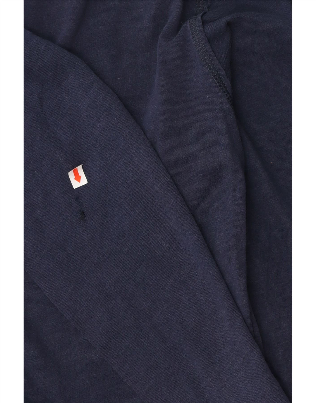 Benetton Haut Graphique Manches Longues Homme Bleu Marine Moyen Coton