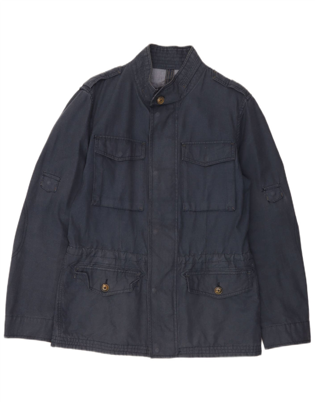 MASSIMO DUTTI Veste militaire pour homme UK 36 Small Bleu marine