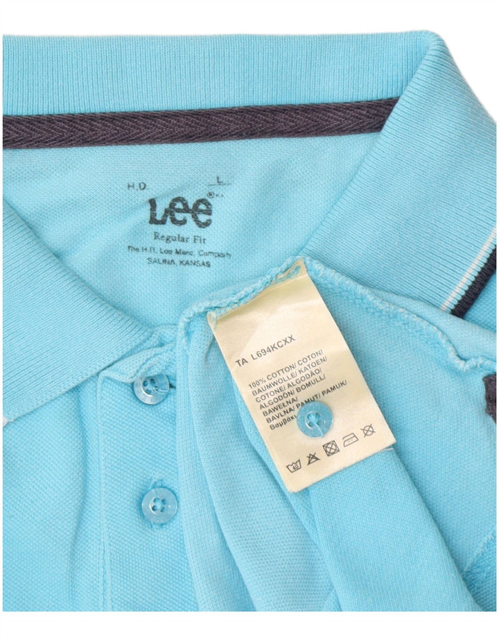 Lee Polo Regular Fit Homme Grand Bleu Coton
