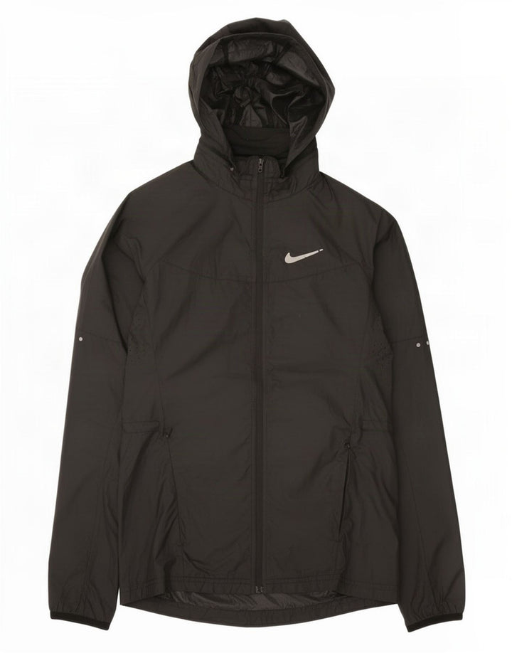 Nike Veste de pluie à capuche pour femme UK 6 XS Noir Polyester