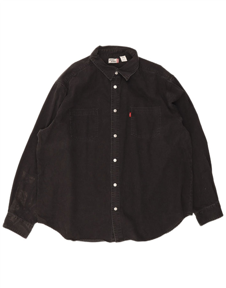 Levi's Chemise en Jean 2XL Homme Noir Coton