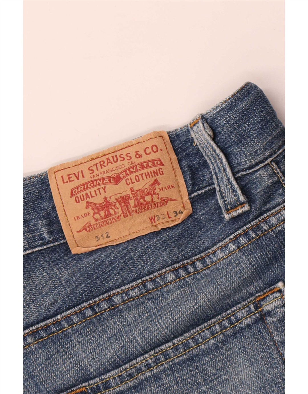 Levi's Jean 512 Bootcut Homme Bleu Coton W33 L31