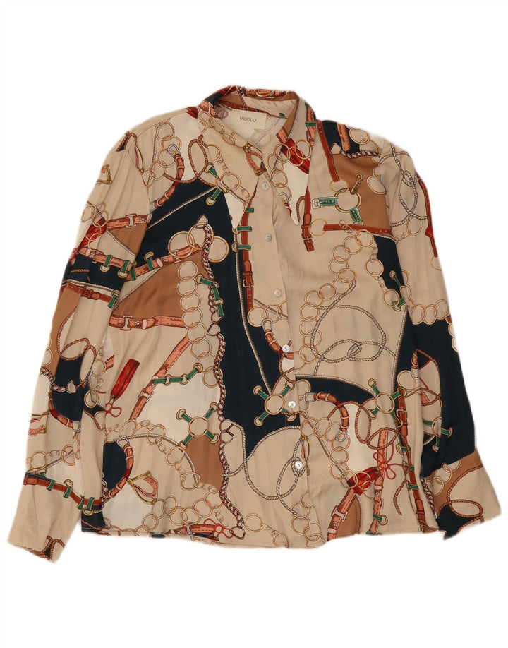 Vicolo Chemisier à motif abstrait pour femme UK 44 Medium Multicolore