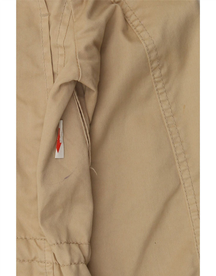 Zara Veste utilitaire pour femme UK 36 Petit coton beige