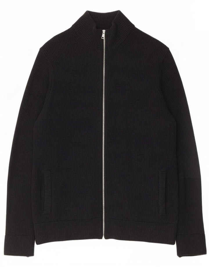 Marks & Spencer Cardigan pour homme en laine noire moyenne