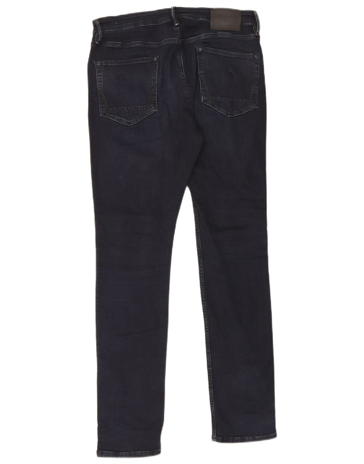 All Saints Jean Slim Cigarette W32 L32 Bleu Marine Coton Homme