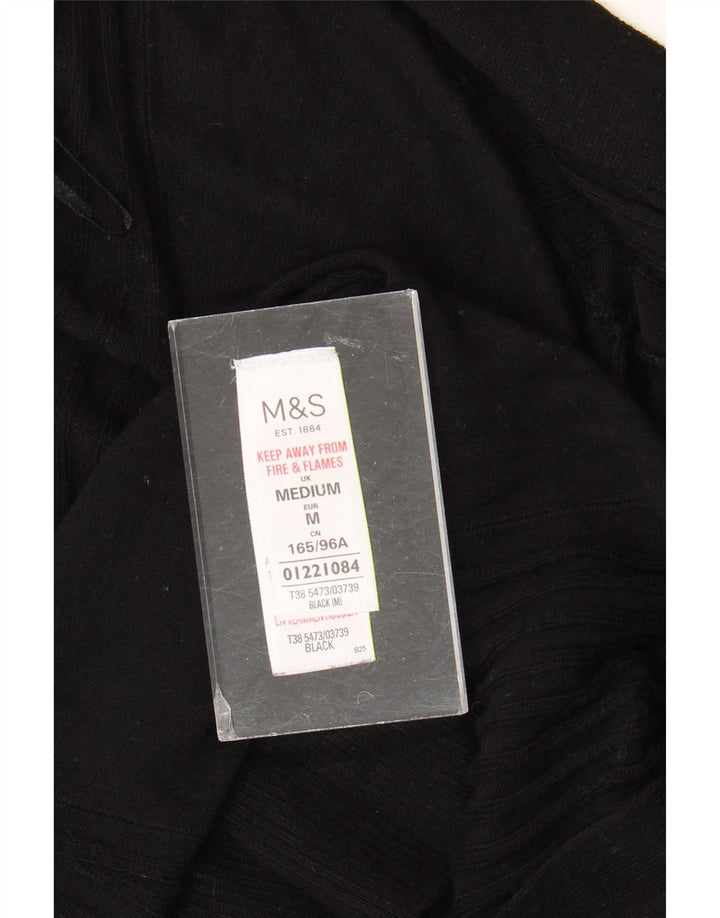 Marks & Spencer Pull cardigan ouvert long pour femme UK 14 Noir moyen