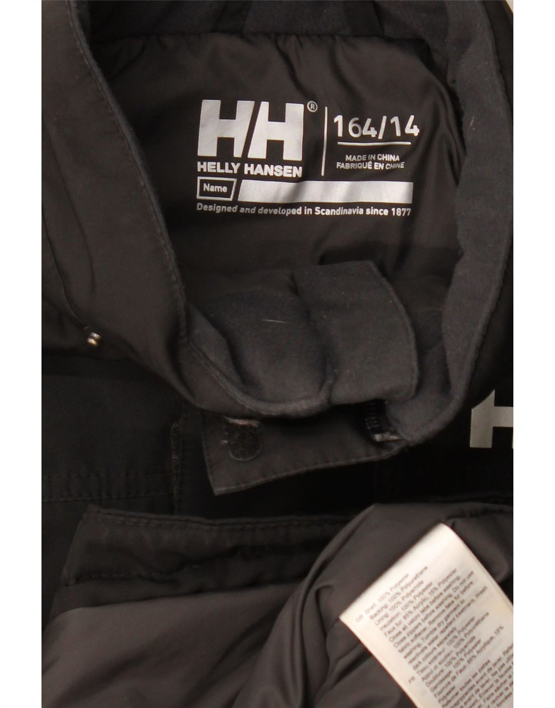 Helly Hansen Veste matelassée graphique garçon 13-14 ans Noir Polyester