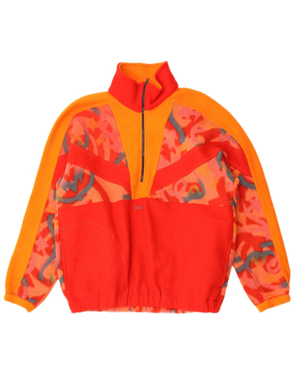 Colmar Pull Polaire Col Zippé XL Rouge Polyuréthane Géométrique Homme