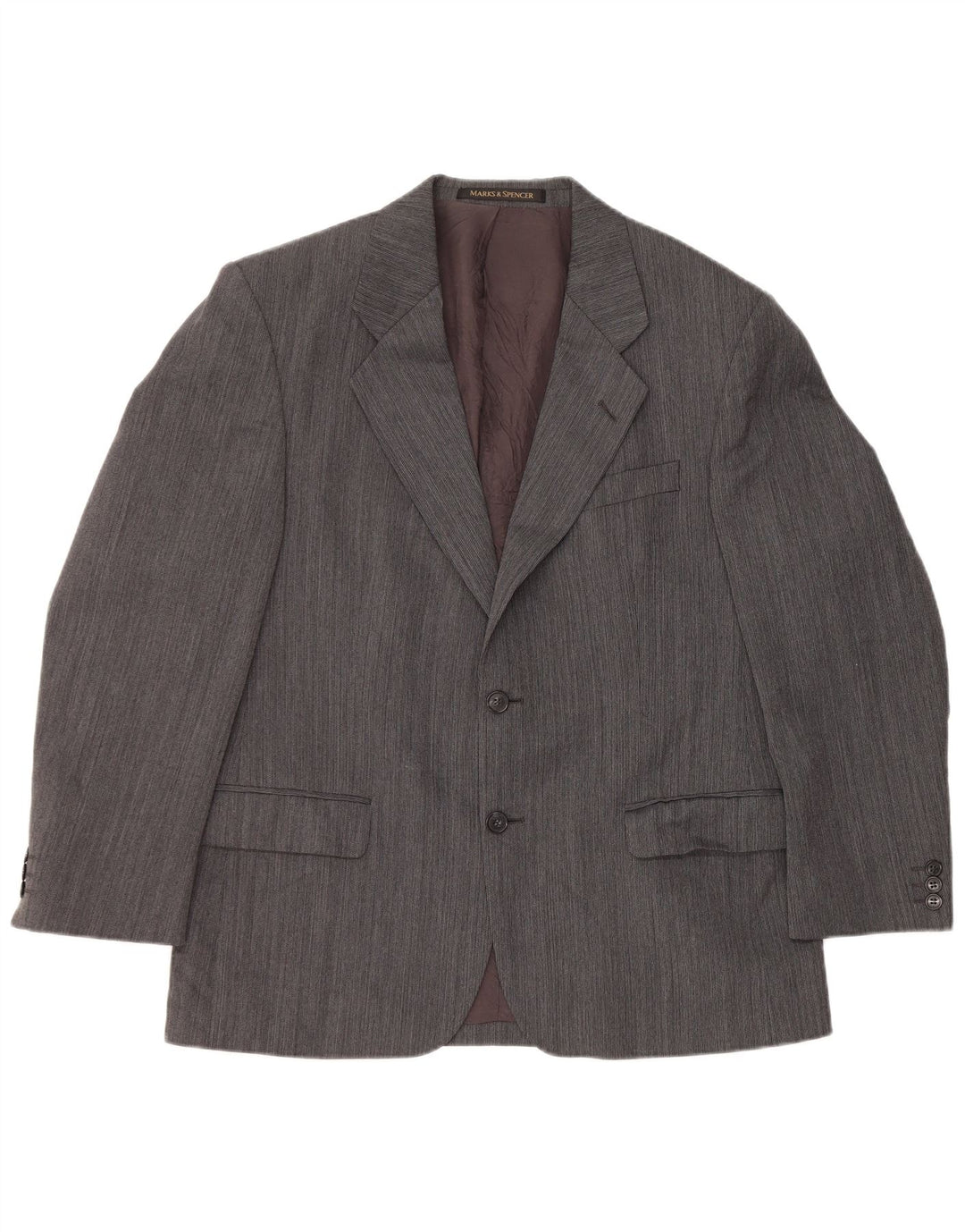Marks & Spencer Veste blazer à 2 boutons pour homme UK 40 Grande laine grise