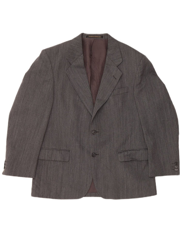 Marks & Spencer Veste blazer à 2 boutons pour homme UK 40 Grande laine grise