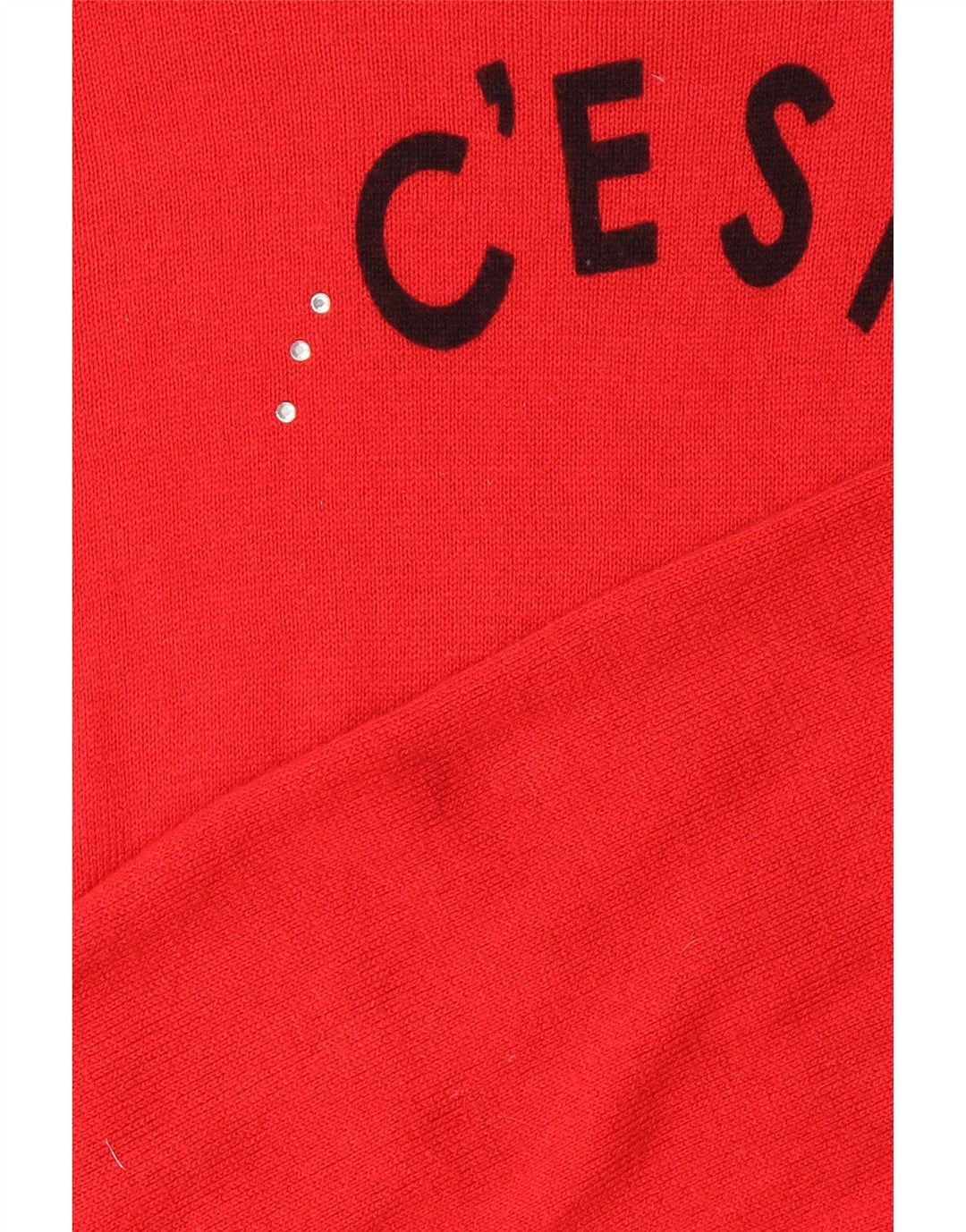 MARKS & SPENCER Pull graphique à col bateau pour femme UK 18 XL Rouge